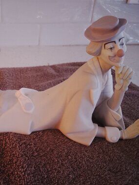 Lladro "Clown Lying Down"